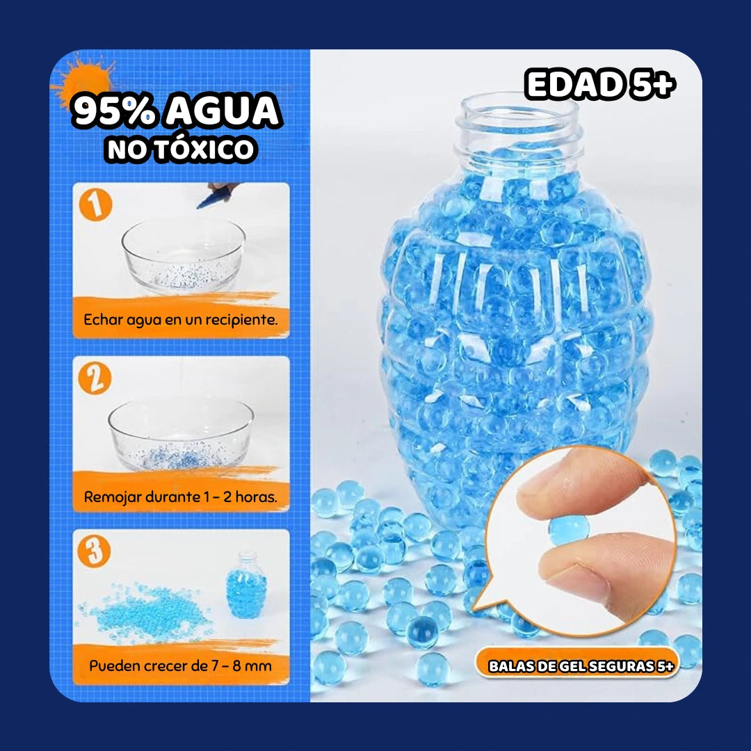 Pistola Hidrogel Automatica Recargable