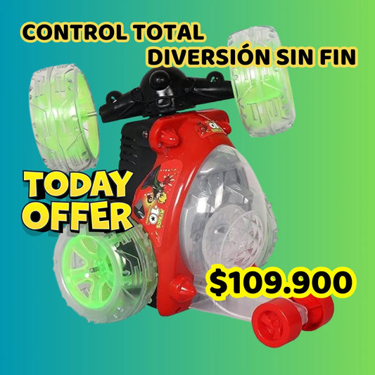 Carro Loco Control Remoto Luces Led Dobl
